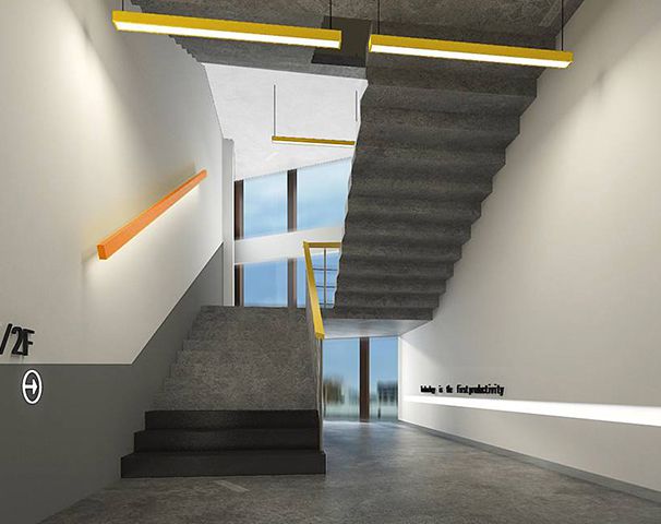 辦公室樓道裝修設計實景圖