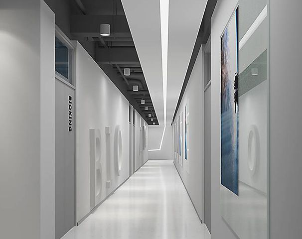 辦公室過道設計實景圖